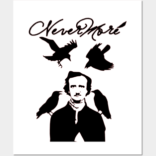 Edgar Allan Poe Nevermore Posters and Art